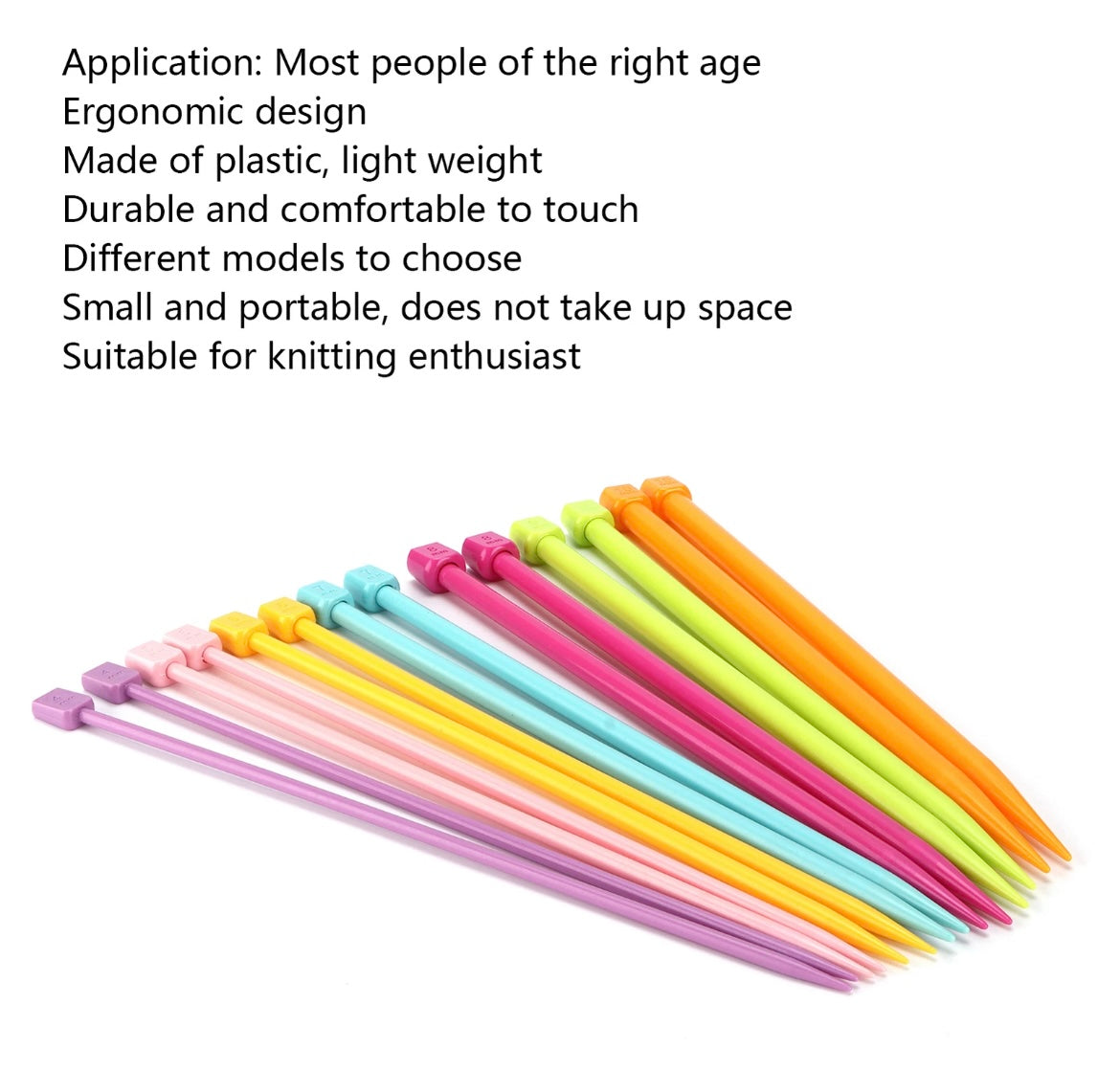 14 Pcs Knitting Needles 25cm Sweater Needle Plastic Weaving Tools For Enthusiast