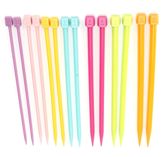 14 Pcs Knitting Needles 25cm Sweater Needle Plastic Weaving Tools For Enthusiast
